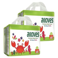 alloves 佰分愛 優質褲型尿布, XL, 76片
