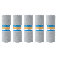 TELITA 精選素色毛巾 33*68cm 100%棉 台灣製, 顏色隨機, 5條