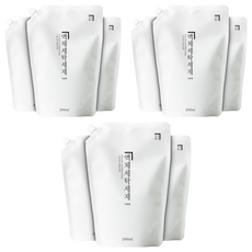 살림백서 드럼 일반겸용 액체세탁세제 리필, 2L, 9개