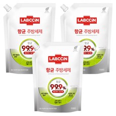 LABCCiN Kitchen Care 抗菌廚房洗潔精 萊姆香補充包, 3個, 1L