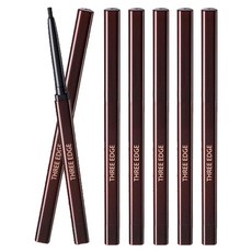 더샘 쓰리 엣지 펜슬 아이라이너 0.25g, 01 블랙, 6개