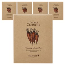 스킨푸드 캐롯 카로틴 카밍 워터패드 10g, 5매입, 5개