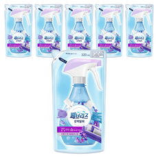 페브리즈 섬유탈취제 라벤더 앤 유칼립투스향 리필, 320ml, 6개