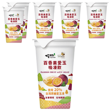 吃果籽 百香果愛玉 吸凍飲 使用20%台灣原鄉愛玉凍, 220g, 6個