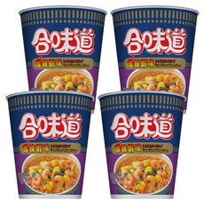 CUP NOODLE 合味道 酸辣蝦海鮮味杯麵, 4入