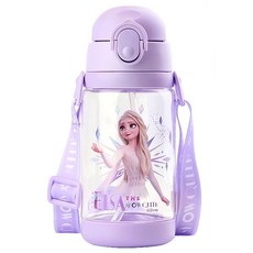 BEDDYBEAR 杯具熊 冰雪奇緣聯名款兒童水壺 一杯雙蓋 520ml, 紫色, 1個