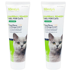tomlyn 獸醫配方 化毛膏 挑嘴貓 4.25oz, 120.5g, Hairball Control, 2條