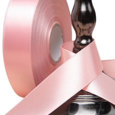 선물포장 리본 25mm, 크림핑크, 45m, 1개