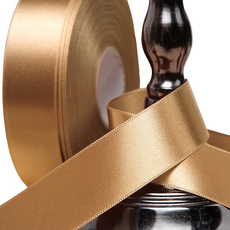 선물포장 리본 25mm, 연갈색, 45m, 1개