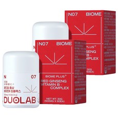듀오랩 레드업 홍삼 비타민B 콤플렉스 30g, 2개, 60정