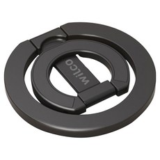 Wilco MagSafe 雙面磁吸手機支架 手機扣環, 黑色, 1個