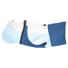 Paws Holic 快穿式寵物雨衣 拼色款 #35, 含身長35cm, 頸圍46cm, 最大胸圍67cm, 棉、金屬、防水布, 拼色藍, 1件