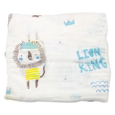 OhBabyLying 紗布巾, N15 獅子王, 100%棉, 110x120公分