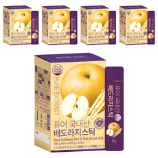 Organicmaru 純韓國產水梨桔梗蜜條, 10g, 5個, 30入