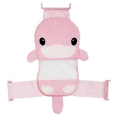 KU.KU Duckbill 酷咕鴨 造型可調式安全浴網, 加寬設計 柔軟網狀布質, 粉, 1入