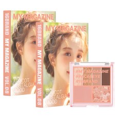 16 brand 迷你雜誌彩妝盤, Vol 08 Apricot Nostalgia Mood, 2盒
