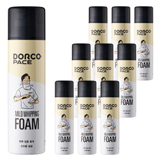 PACE 도루코 페이스 마일드 휘핑 폼, 250ml, 10개