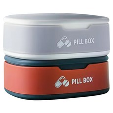 晟龍 翻蓋四格便攜藥盒 JCC9308, 2個