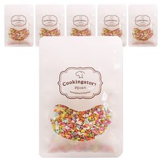 쿠킹스토리 파스텔 미니하트 셰이프 스프링클, 6개, 15g