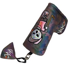 도담스포츠 카멜레온 스컬 퍼터커버 일자형, 핑크