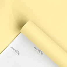에코필름 에어프리 접착식 무광 인테리어 필름, 크림옐로우 SC27