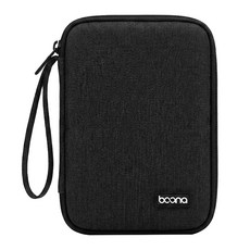 包納 經典牛津收納包 耳機豆腐頭收納袋, BN-F003, 黑色, 1個