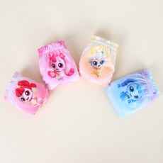 女童用 Catch! Teenieping 亮晶晶三角內褲 4件組 0D10W55609