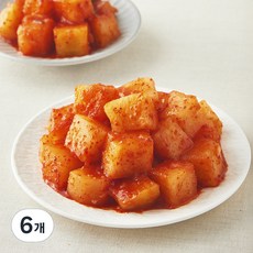 모산김치 갓담근 깍두기, 1.5kg, 6개