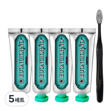 덴티본조르노 구취케어 치약 100g x 4p + 미세모 칫솔 세트, 5세트
