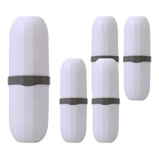 Rivergreen現代攜帶式牙刷盒, 白色, 5個