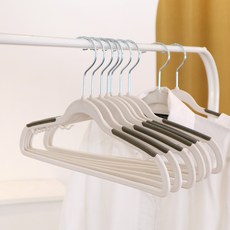 White Rabbit 孩童防滑衣架, 30個, 白+灰