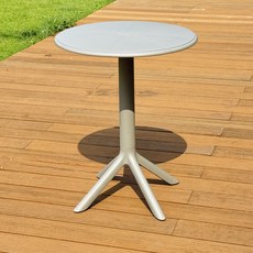 하비티 아웃도어 카페 테라스 야외 테이블 원형, 그레이