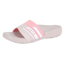 ATTA 運動風圖紋室外拖鞋 流線質感霧面鞋面設計 穩定均壓足弓支撐 MIT台灣製, 粉灰色, 250mm