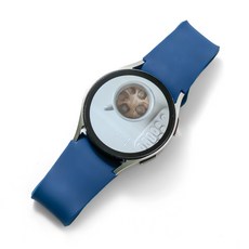 누아트 갤럭시워치 호환 스트랩 원버클 실리콘 밴드 20mm 커브형, 미드나잇블루, 1개