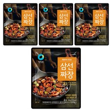 청정원 삼선짜장, 80g, 4개