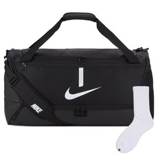 Nike Academy M 運動旅行袋 CU8090-010 + Welldone 襪子套組, 黑色