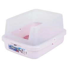 IRIS OHYAMA 愛麗思歐雅瑪 半開放式貓便盆, 桃色, 1個