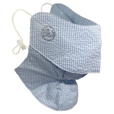GOWOON GOLF 泡泡紗棉質口罩, 藍色, 1個