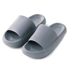 마켓플랜 통통 거실 실내화, 그레이, 1개