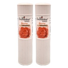 Enchanteur艾詩 香氛爽身粉 玫瑰覆盆子 橘色,200g,2瓶