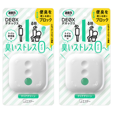 ST 雞仔牌 消臭力 DEOX 室內淨味除臭劑, 受體阻擋消臭方式, 廁所用, 清透綠, 6ml, 2個