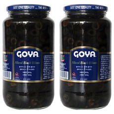 고야 슬라이스드 블랙 올리브, 900g, 2개