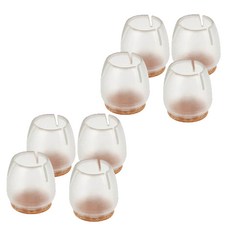 摩納哥橄欖色矽膠椅帽 14 號, 화이트, 8入