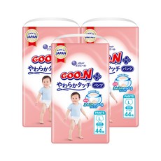 GOO.N 大王 Plus 褲型紙尿褲 男女通用, 大號(L), 132張