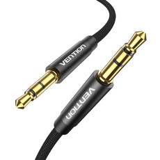 VEnTIOn 威迅 3.5mm AUX 音源線 3m, 金黑色, 單一商品, 1個