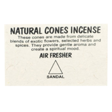 LOTUS尼泊爾 天然手工塔香 - 空氣清新劑, 檀香 SANDAL, 1盒