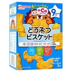 WaKODO 和光堂 動物造型餅乾 9個月以上, 34.5g, 1盒