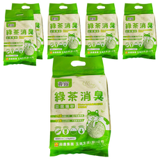 尊寵 消臭豆腐砂, 綠茶, 2.7kg, 6包