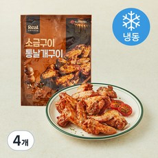 마니커에프앤지 소금구이 통날개구이 (냉동), 400g, 4개