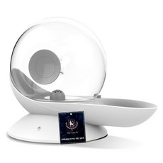 DING DONG PET 寵物蝸牛半自動飲水器, 灰色, 1個